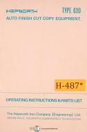 Hepworth-Hepworth 620, Tracers Install Operations and Parts Manual-620-01
